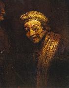 Rembrandt, Selbstportrat mit Malstock
